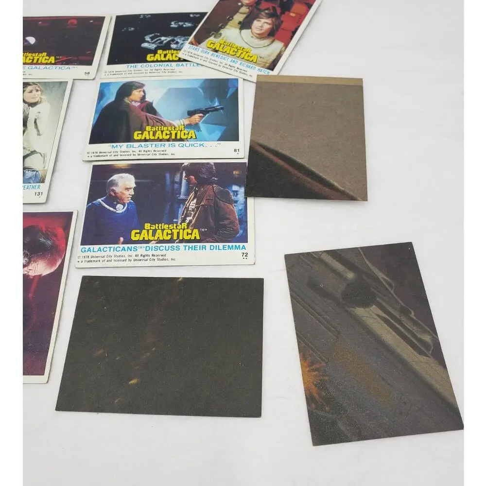 1978 Topps Battlestar Galactica Trading Cards Lot of 14 Vintage